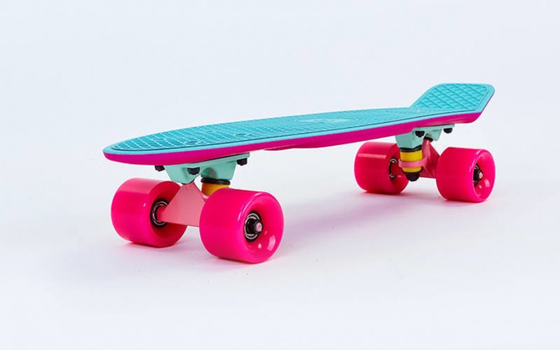 

Пенни борд Скейтборд пластиковый Penny RUBBER SOFT TWIN FISH 22in двухцветная дека SK-410-4 Pink (PS00499)