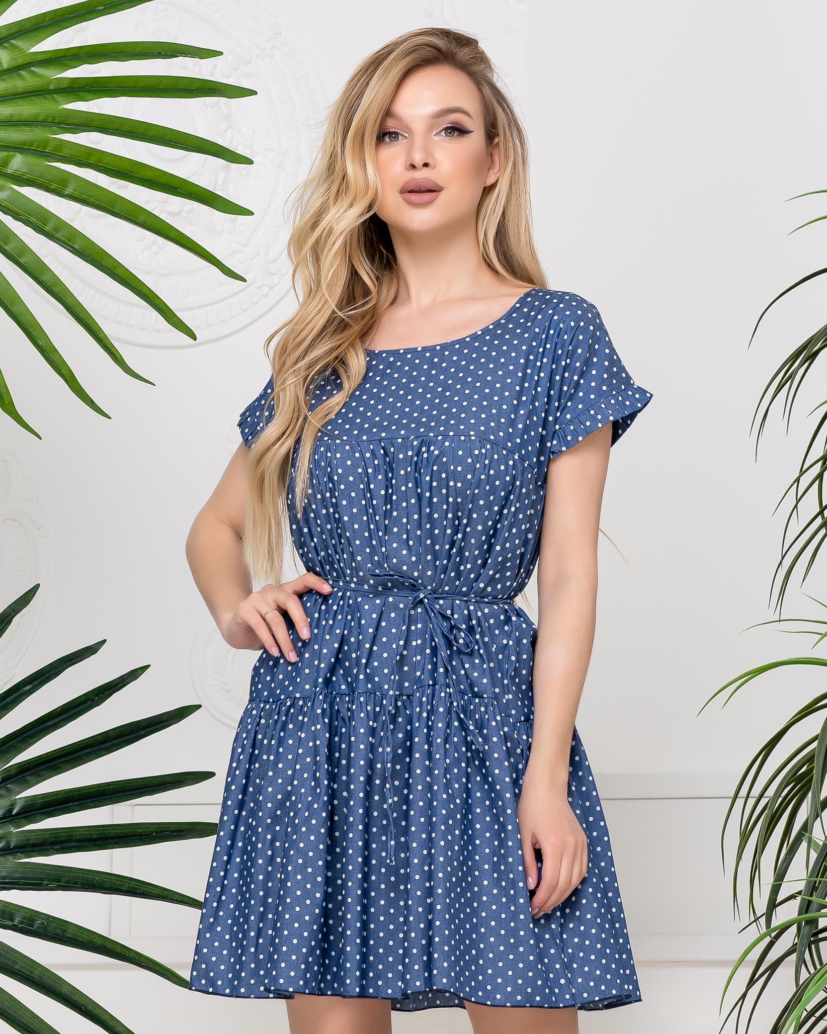 

Платье джинсовое в горошек Modnicy 5230