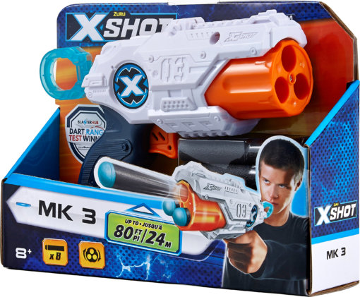 

Скорострельный бластер Zuru X-Shot Excel MK3 8 патронов (36118Z) (845218013929)
