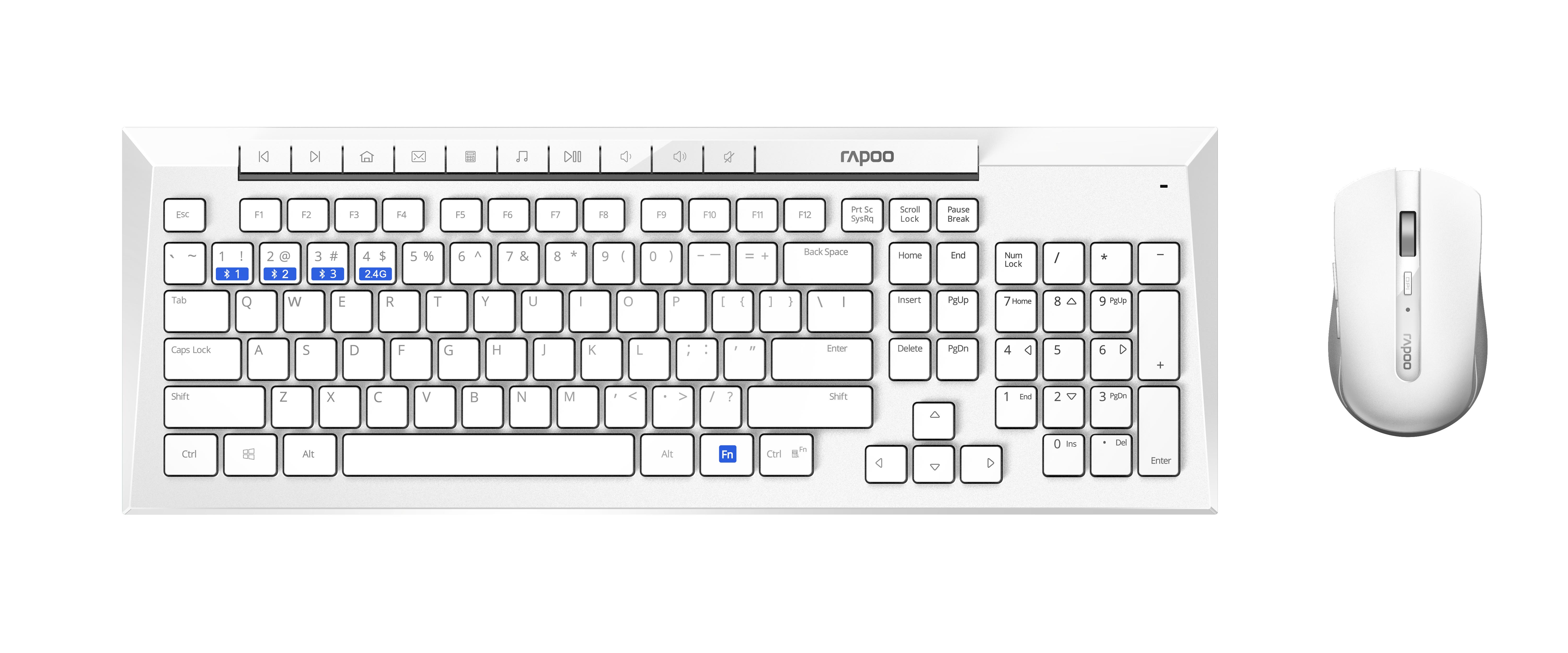 

Комплект беспроводной Rapoo 8200M White