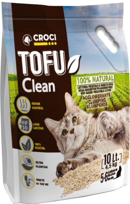 

Наполнитель для кошачьего туалета Croci Тофу Clean 10 л
