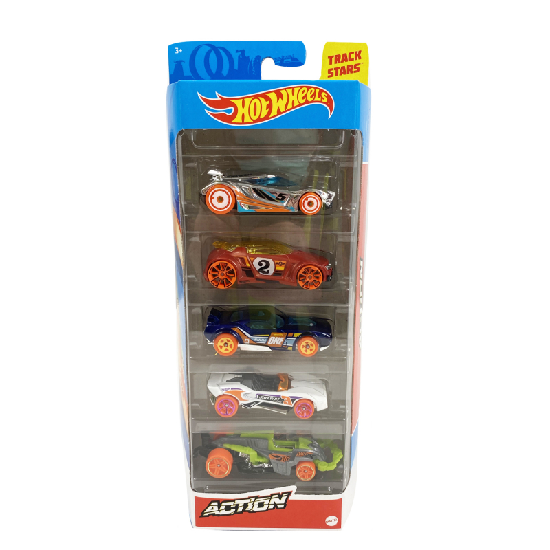 

Подарунковий набір з 5 машин Hot Wheels "Action" 01806