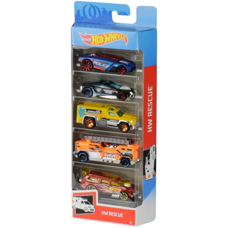 

Подарунковий набір з 5 машин Hot Wheels " HW Rescue" 01806