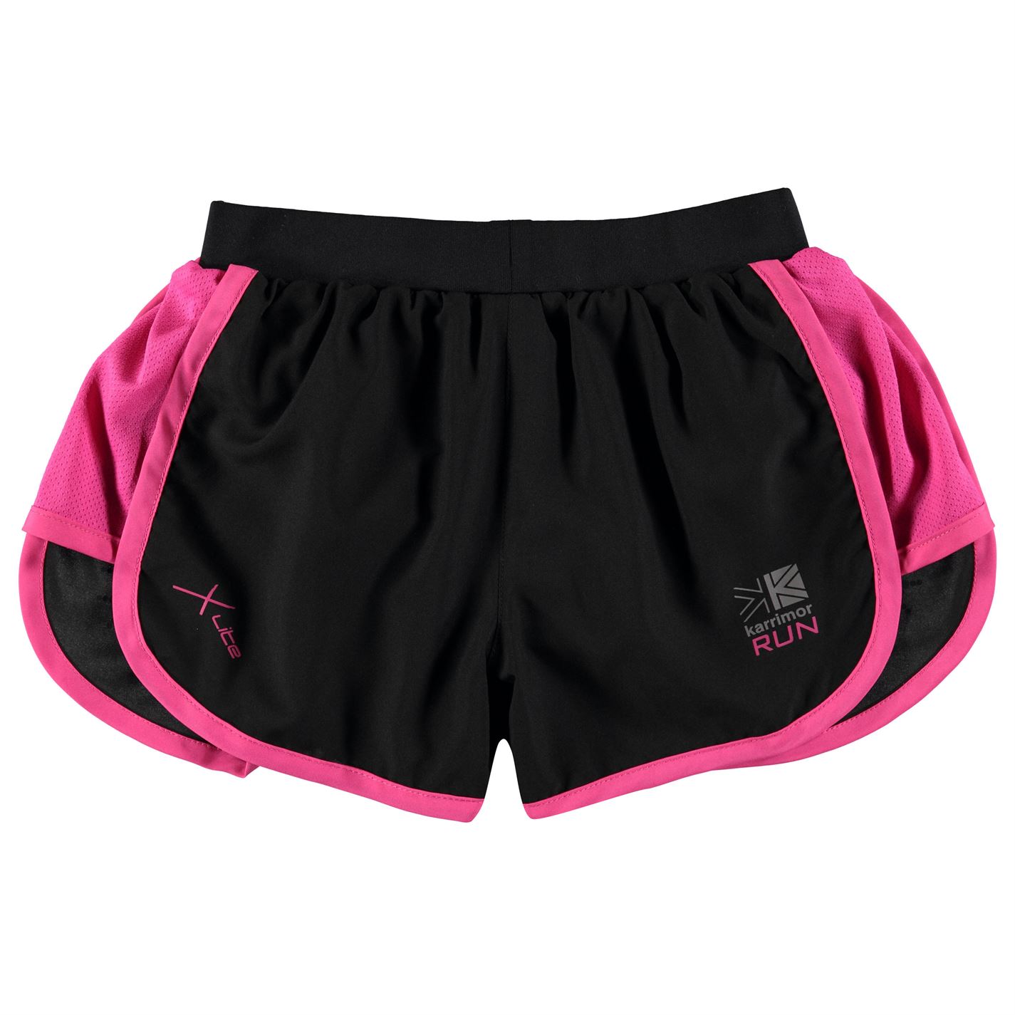 

Шорты Karrimor Xlite Running Shorts Junior Girls 11-12 лет черно-розовые (459545-R)