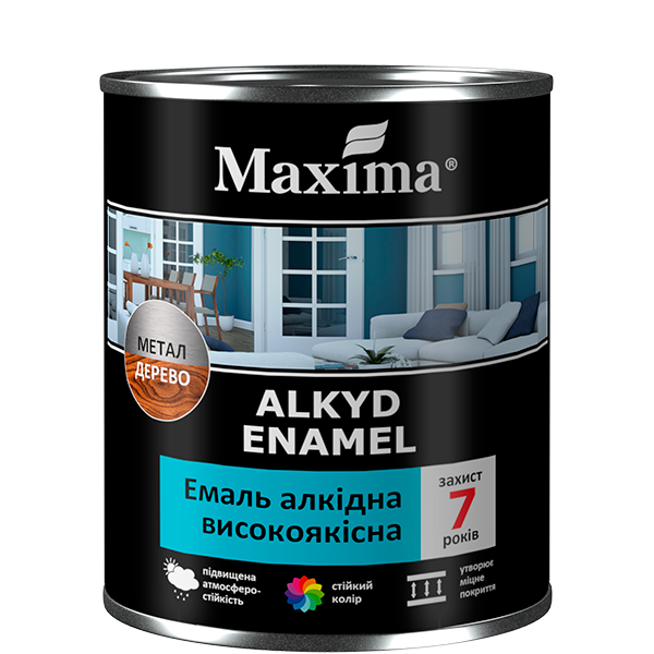 

Емаль алкідна високоякісна Maxima - 2,3 кг, горіховий