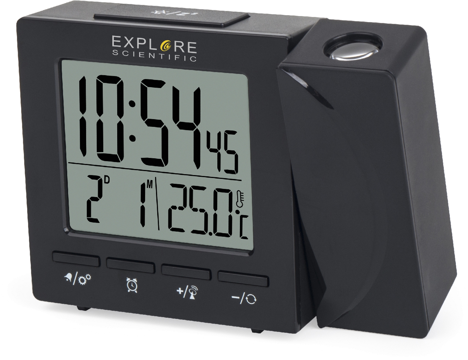

Проекционные часы Explore Scientific Projection RC Alarm Black