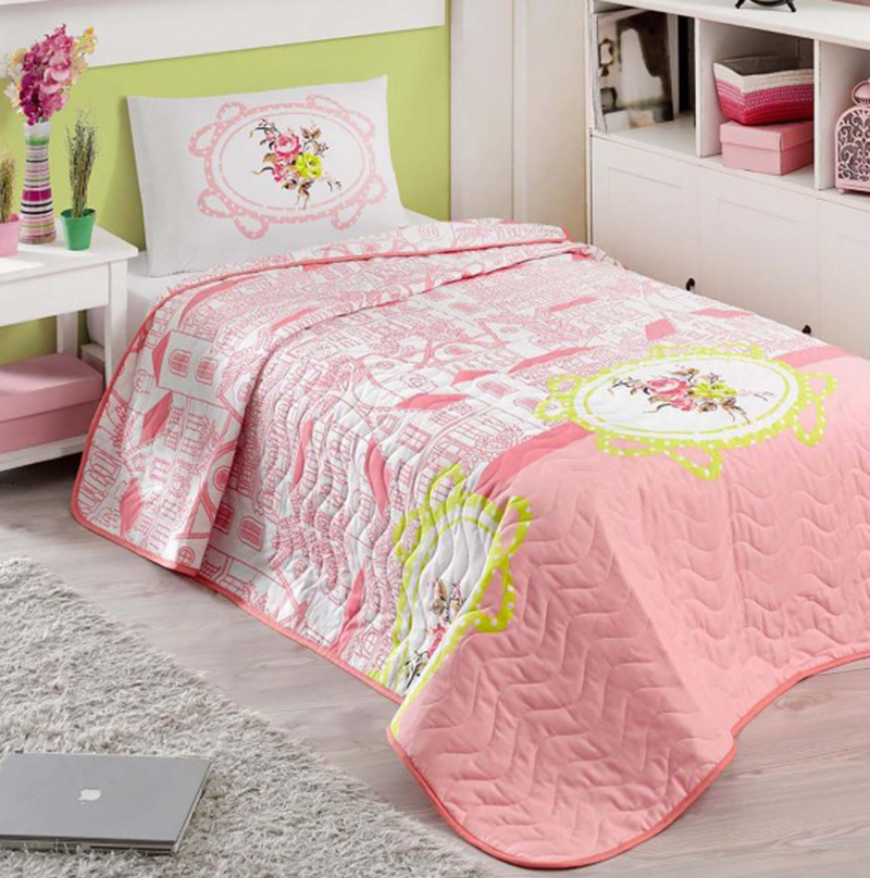 

Покрывало с наволочками Eponj Home Sirin pembe 200х220 см Розовый 2000022095235