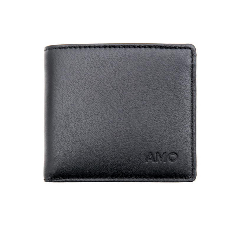 

Портмоне AMO ACCESSORI горизонтальное ST-740-black, Чёрное