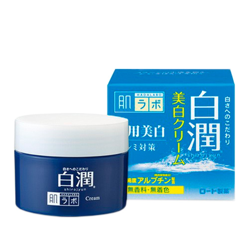 Акція на Отбеливающий крем с арбутином Hada Labo Shirojyun Medicated Whitening Cream 50 г (4987241128037) від Rozetka UA