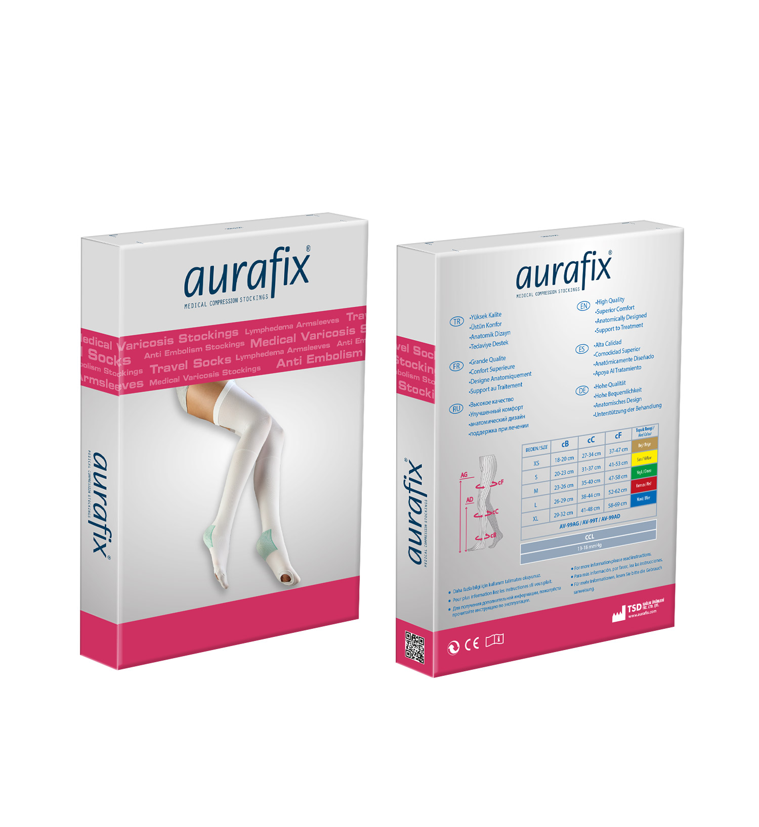 

Гольфы антиэмболические Aurafix AV-99AD
