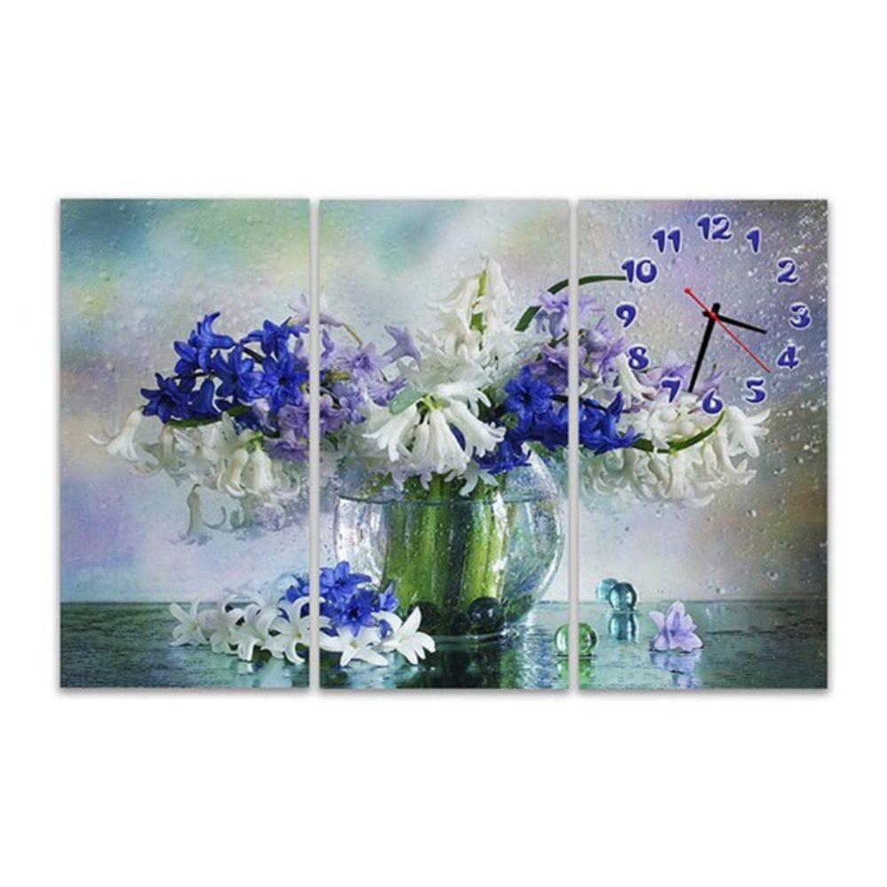 

Модульные настенные часы IdeaClock Цветы в вазе