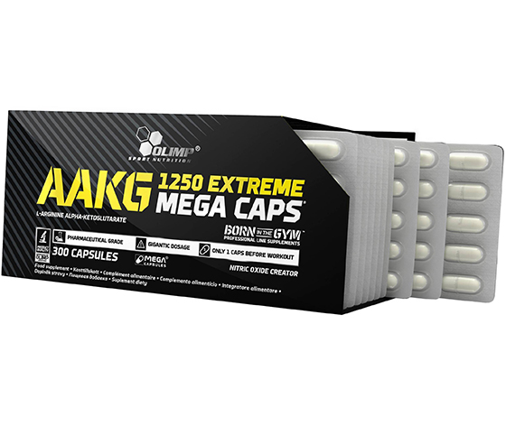 

Аргинин Альфа Кетоглутарат, AAKG Extreme Mega, Olimp Nutrition 300капс (27283002)