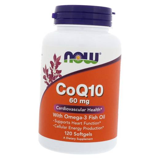 

Антиоксидант Now Foods CoQ10 60 with Omega 3 120гелкапс (70128026)