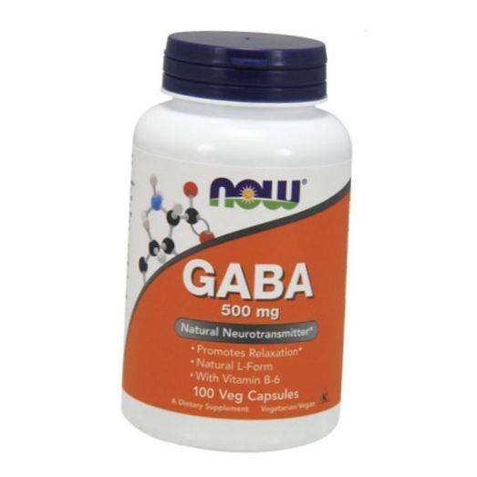 

Гамма-аминомасляная кислота, Gaba 500, Now Foods 100вегкапс (72128047)