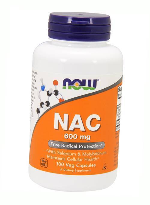 

Ацетилцистеин, NAC 600, Now Foods 100вегкапс (70128009)
