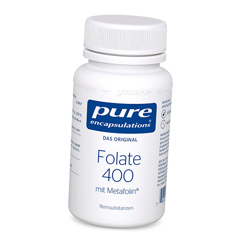 

Фолат, метафолин, Folate 400, Pure Encapsulations 90капс (36361003)