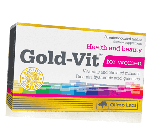 

Витамины для женщин, Gold-Vit for women, Olimp Nutrition 30таб (36283076)