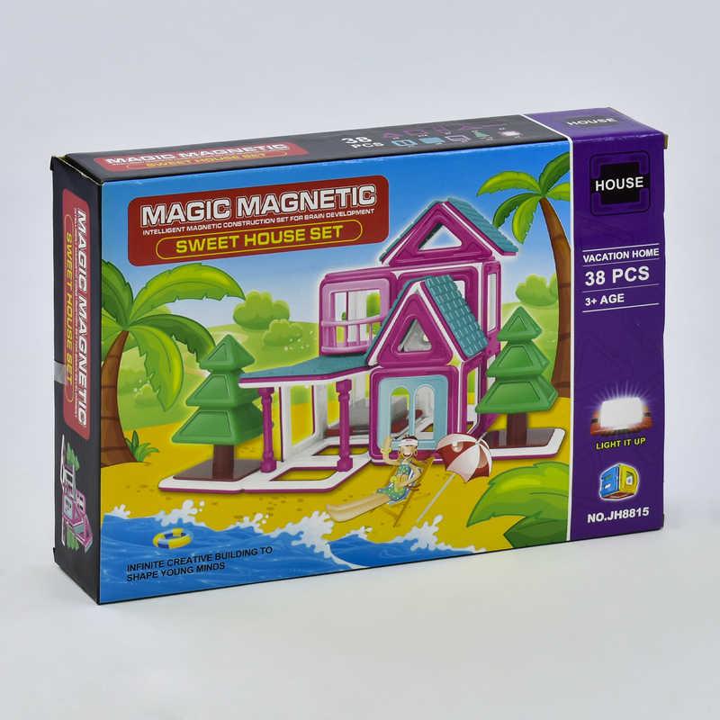 

Конструктор магнитный Magic Magnetic JH 8815 Пляжный домик, 38 деталей