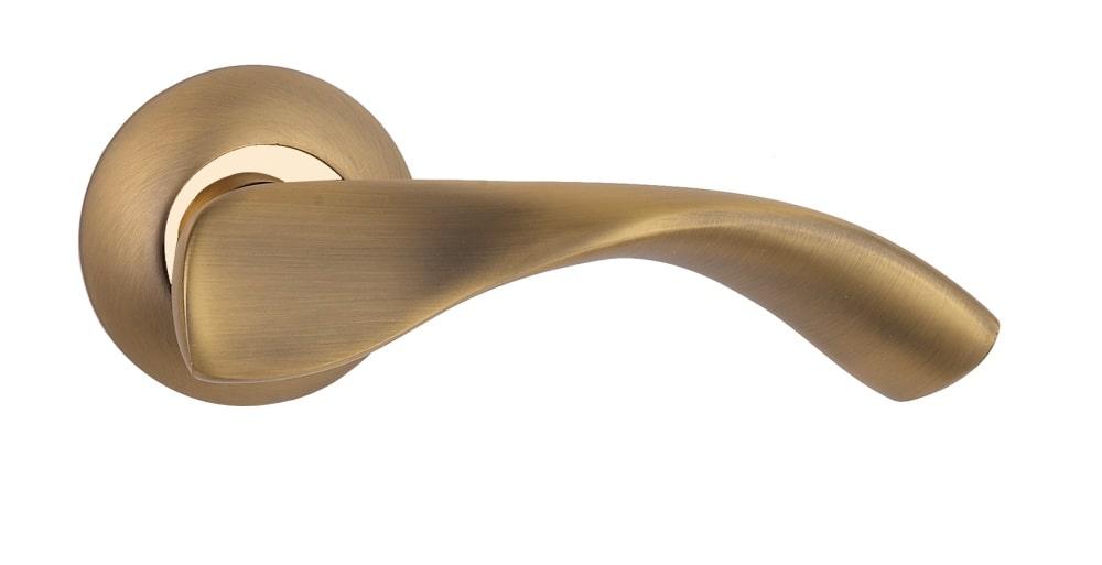 

Ручка дверная Siba Siena Z04 0 85 90 кофе матовое/ золото темное