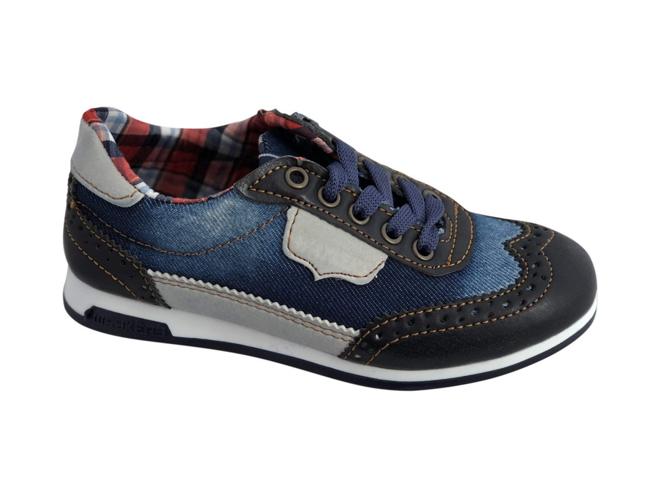 

Детские текстильные кроссовки 73SMAALLJEANS 30 19 см Синий