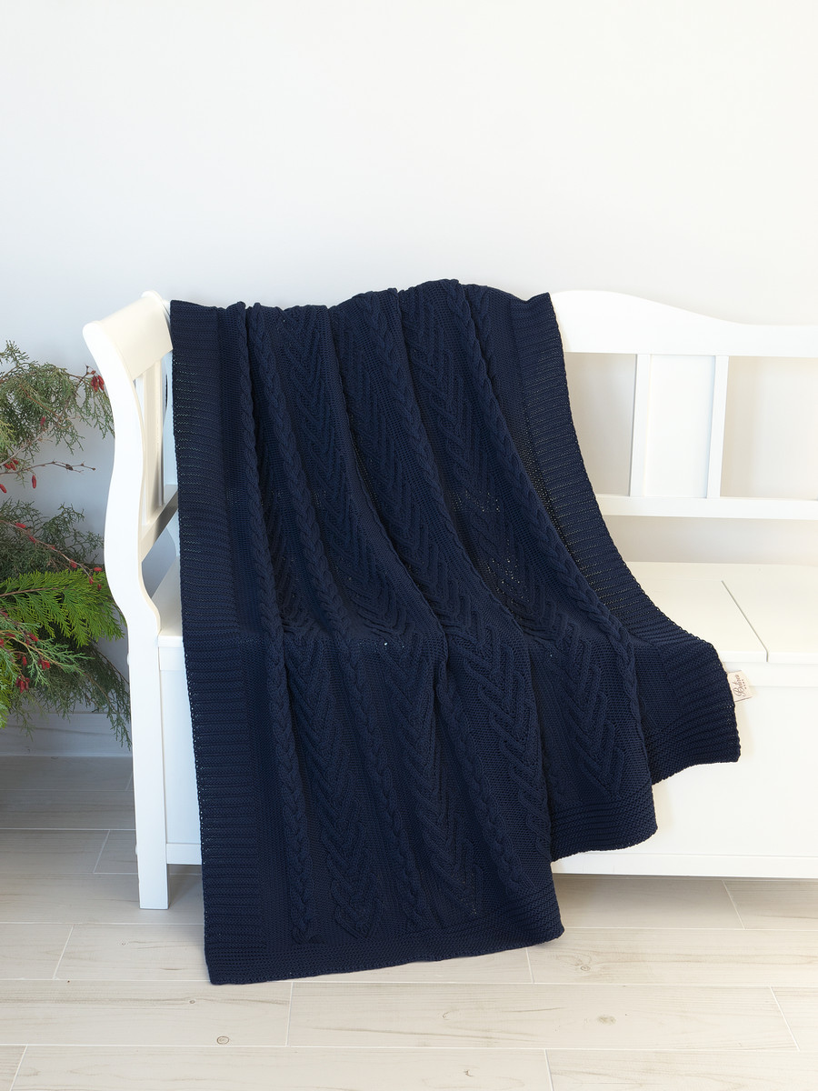 

Плед Betires Bloom Navy 130x170
