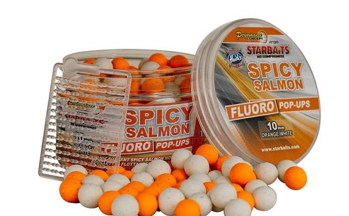 

Бойлы Starbaits Spicy salmon Pop-Up Fluo 10 мм 60г star31034