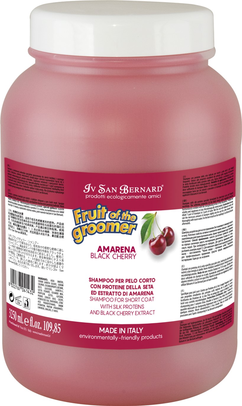 

Маска Iv San Bernard для собак и кошек Black Cherry для короткой шерсти с протеинами шелка и черной вишней 3 л (1197 NMASAM3000)