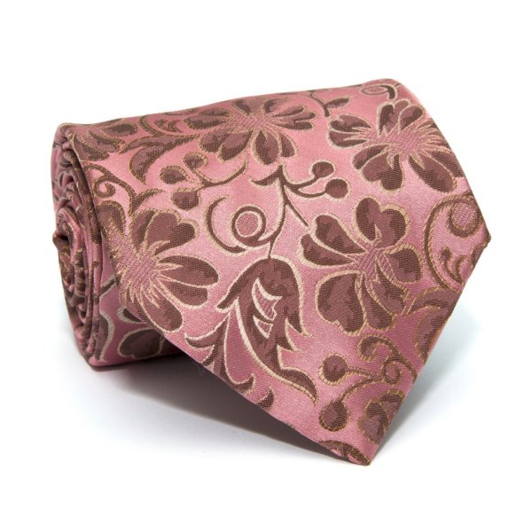 

Рожева краватка ZAGI з квітами ZN-1824
