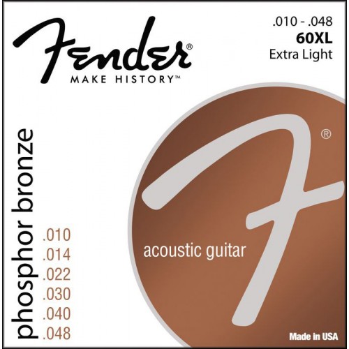 

Струны акустической гитары Fender 60XL