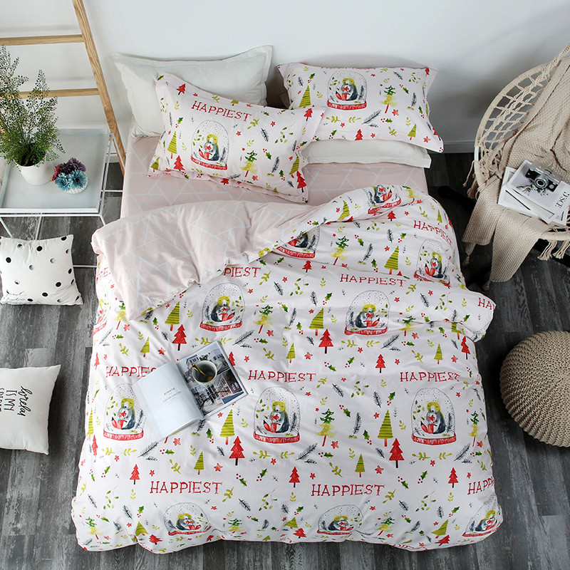 

Комплект постельного белья Самый счастливый (двуспальный-евро) Berni Home Белый