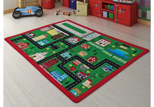 

Коврик в детскую комнату Confetti City Yesil 100x150 Разноцветный