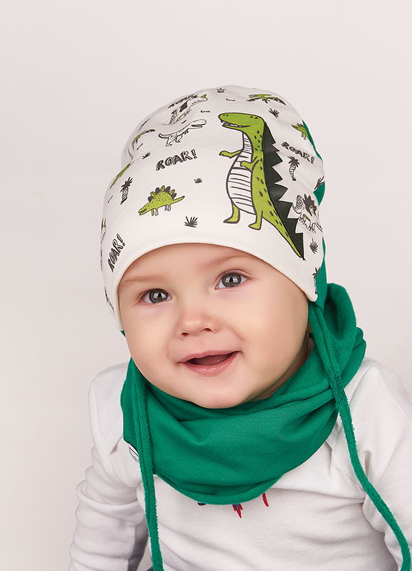 

Весенний набор шапка и хомут Dembohouse 44-46 белый 20846