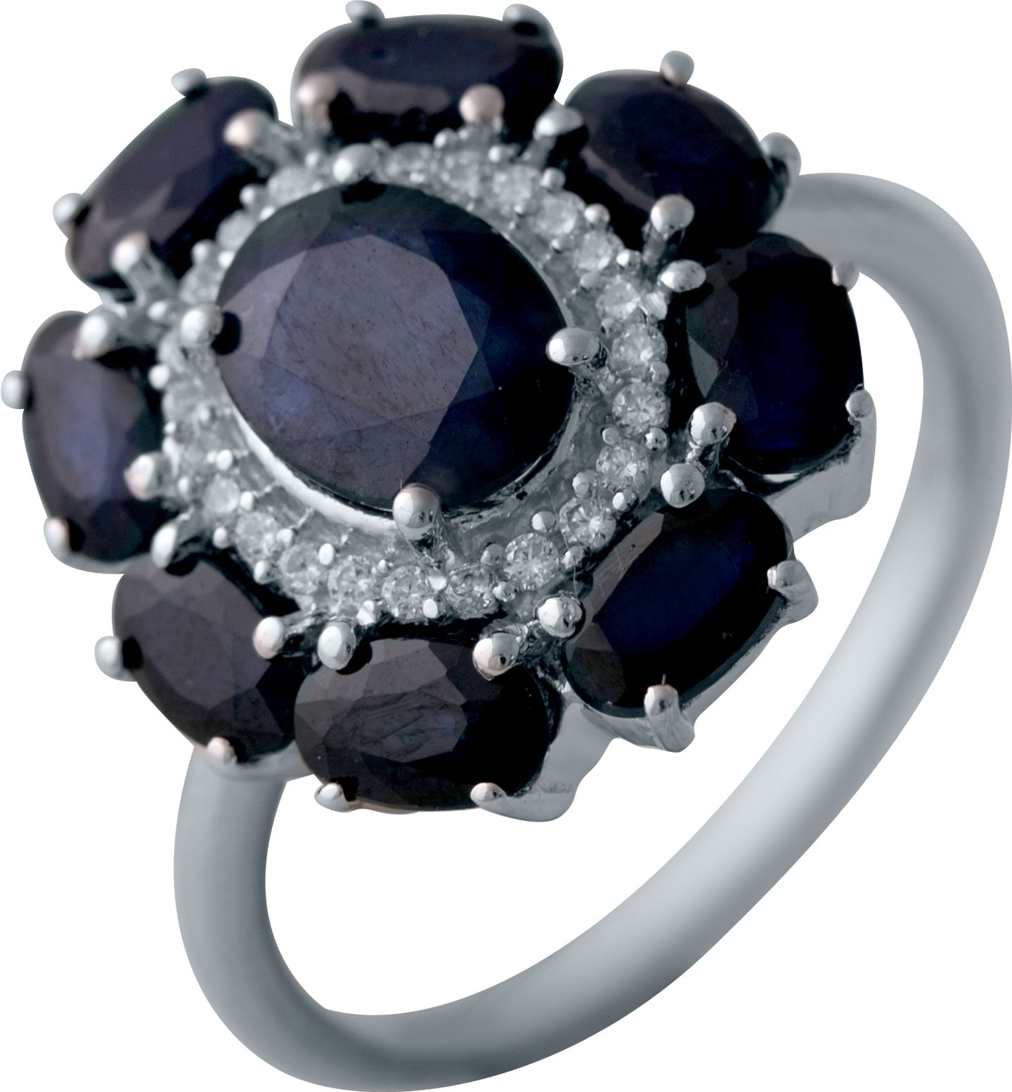 

Серебряное кольцо SilverBreeze с натуральным сапфиром 1236413 17.5 размер, 17.5 размер