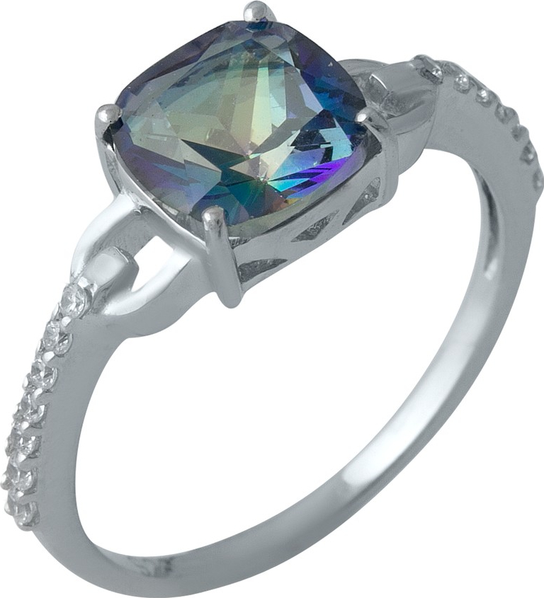 

Серебряное кольцо SilverBreeze с натуральным мистик топазом 1988350 17.5 размер, 17.5 размер