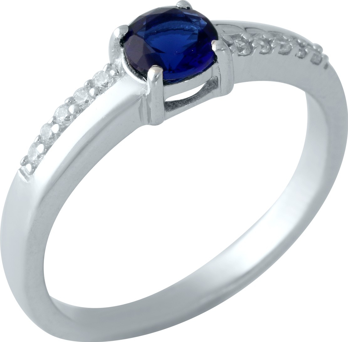 

Серебряное кольцо SilverBreeze с сапфиром nano 1959343 17 размер, 17 размер