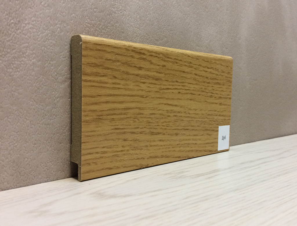 

Плинтус Супер Профиль Дуб 2800x79x12.5 Светло коричневый 1279d