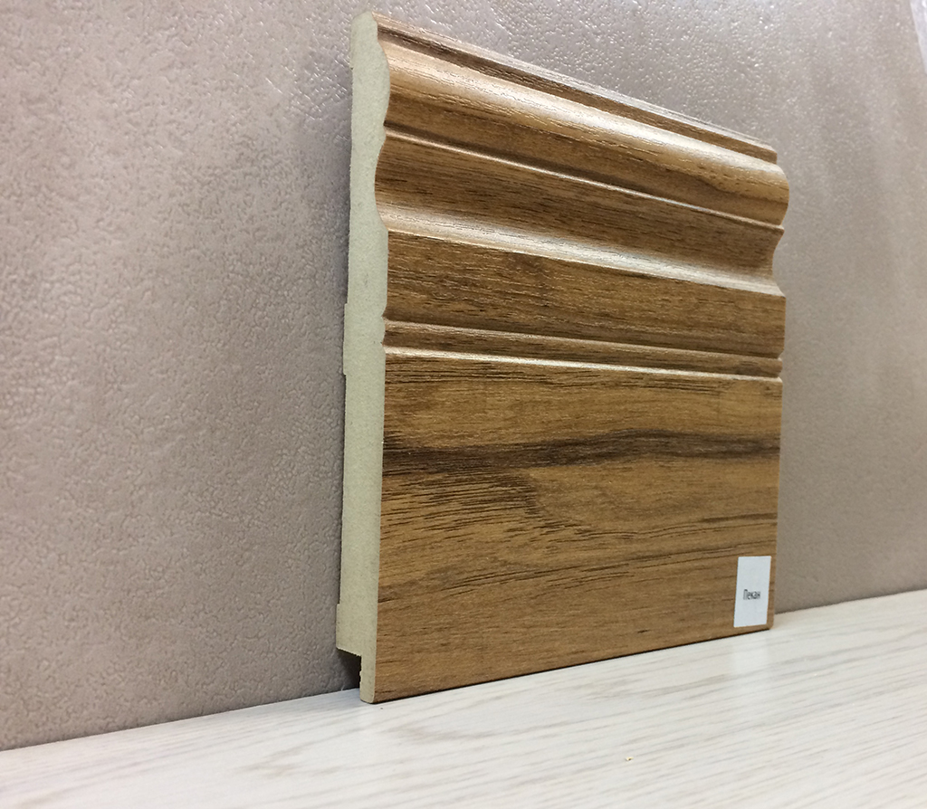

Плинтус Супер Профиль Пекан 2800x144x16 Светло коричневый 16145p