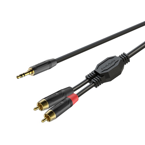 

Готовый аудиокабель Roxtone GPTC140L5, Mini-Jack - RCA, 2x0.22, 2x0.22, 5 м