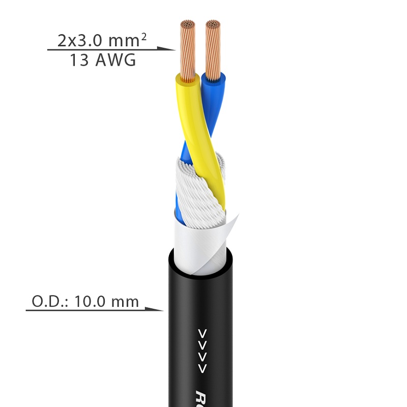 

Спикерный кабель Roxtone SC020E, 2х3, 100 м