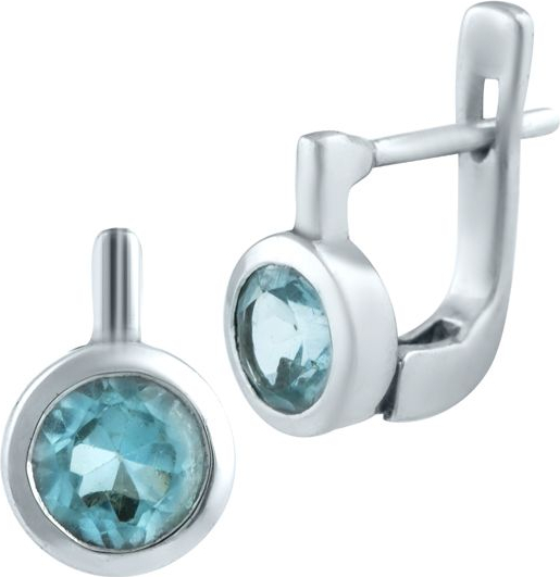 

Серебряные серьги SilverBreeze с натуральным топазом 0575803, размер