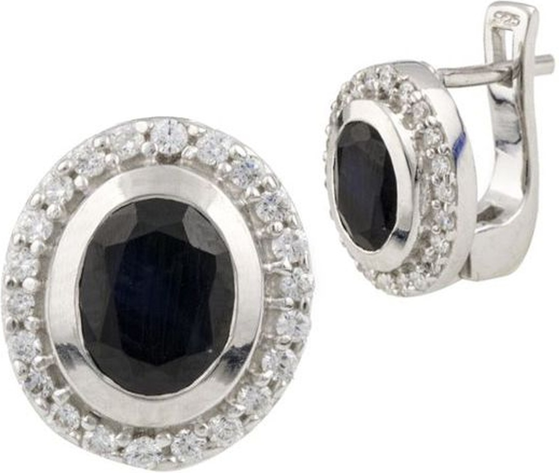 

Серебряные серьги SilverBreeze с натуральным сапфиром 0468563, размер