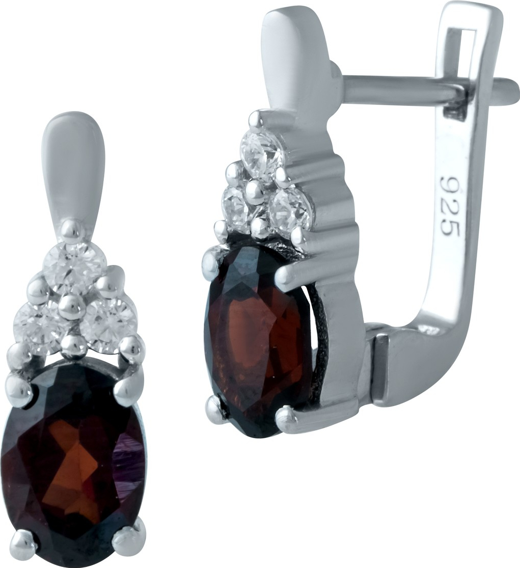 

Серебряные серьги SilverBreeze с натуральным гранатом 1938652, размер
