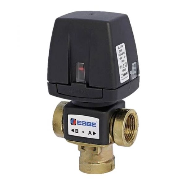 

Переключающий 3-ходовой клапан ESBE VZD161 Rp 3/4 DN20 kvs 6 (с кабелем) (43080100)