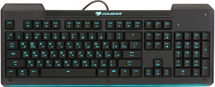 

Клавиатура Cougar Aurora USB, игровая, 8 цветов подсветки