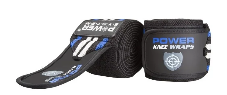 

Бинты на колени Power System Knee Wraps PS-3700 Blue/Black