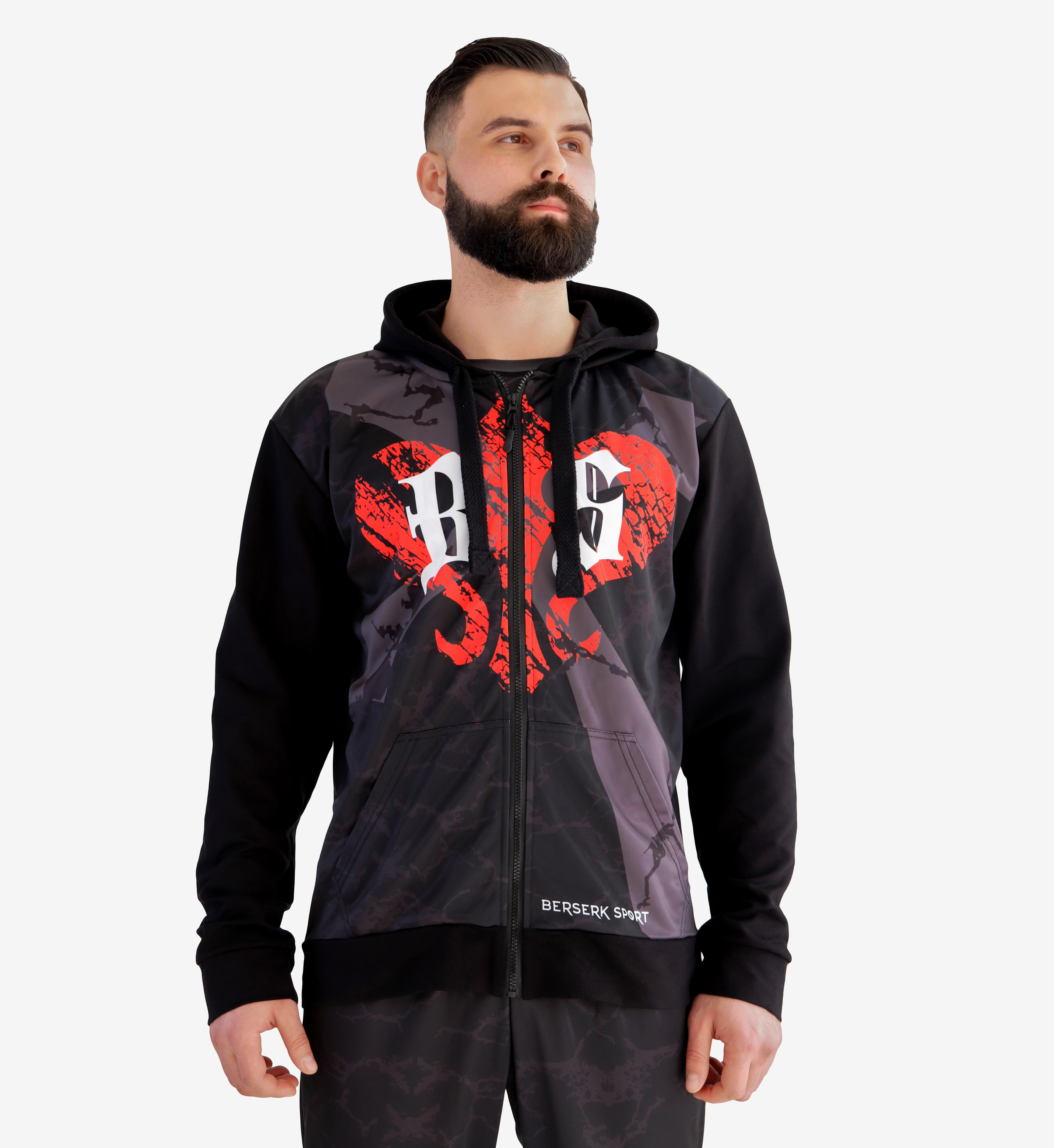 

Мужская спортивная кофта на змейке Berserk Sport Warrior Spirit black 013321  2000000098586, Мужская спортивная кофта на змейке Berserk Sport Warrior Spirit black 013321 S 2000000098586