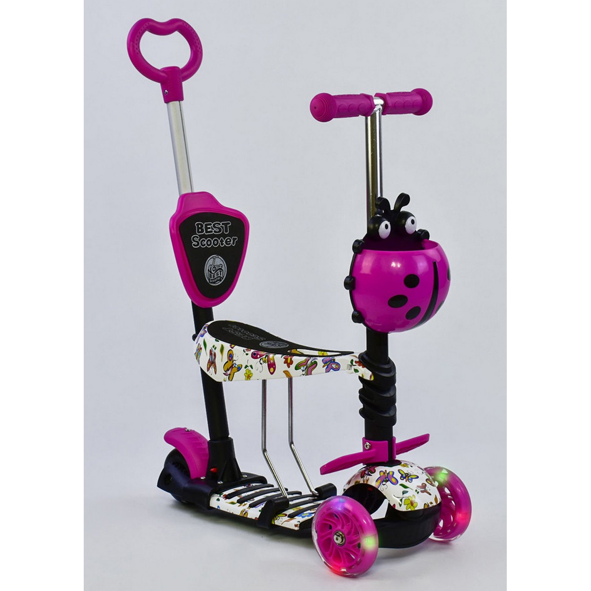 

Самокат Best Scooter трехколесный «Абстракция» с сиденьем Metr plus (58420)