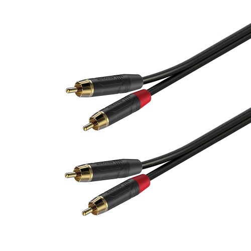 

Готовый аудиокабель Roxtone GPTC160L3, RCA - RCA, 2x2x0.22, 3 м