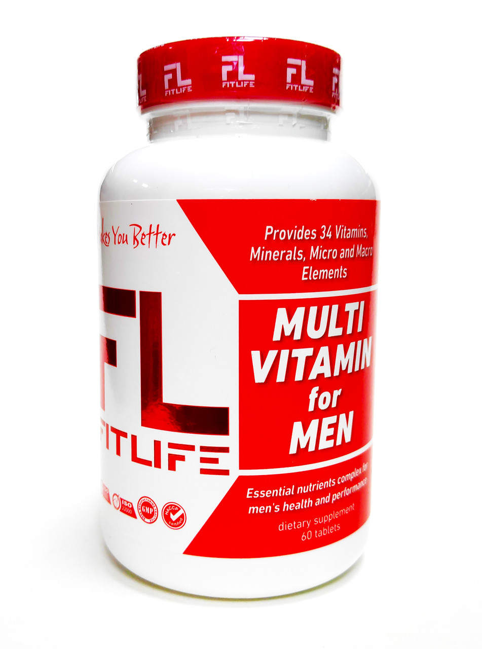 

Витамины FitLife Multivitamin for Men 60 таблеток