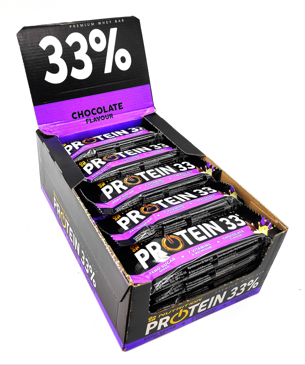 

Упаковка батончиков Go On Nutrition Protein 33% Шоколад 12 х 50 г